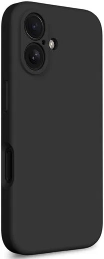 Apple iPhone 16 Plus Hoesje met Camera Bescherming Dun TPU Back Cover Zwart afbeelding 2