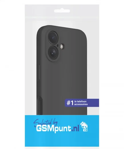 Apple iPhone 16 Plus Hoesje met Camera Bescherming Dun TPU Back Cover Zwart afbeelding 4