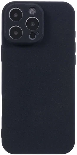 Apple iPhone 16 Pro Hoesje met Camera Bescherming Dun TPU Back Cover Zwart afbeelding 1