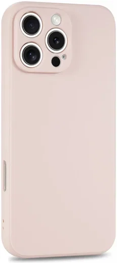 Apple iPhone 16 Pro Hoesje met Camera Bescherming Dun TPU Back Cover Roze afbeelding 5