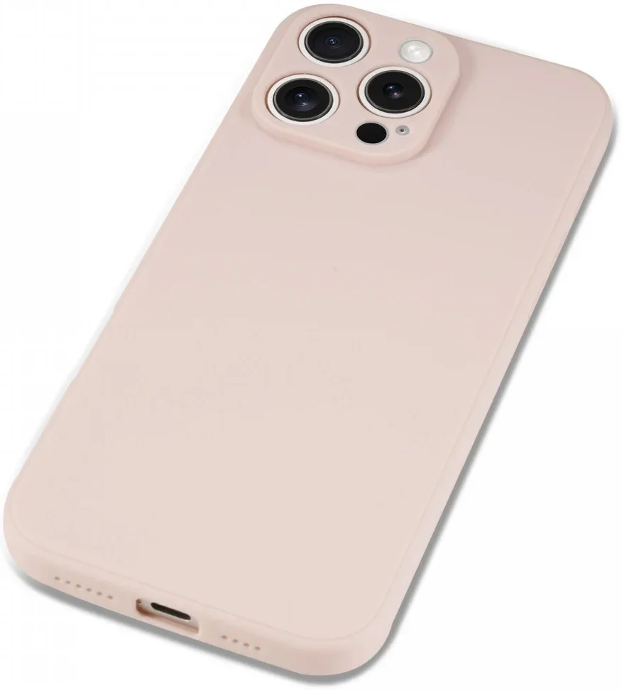 Apple iPhone 16 Pro Hoesje met Camera Bescherming Dun TPU Back Cover Roze afbeelding 6