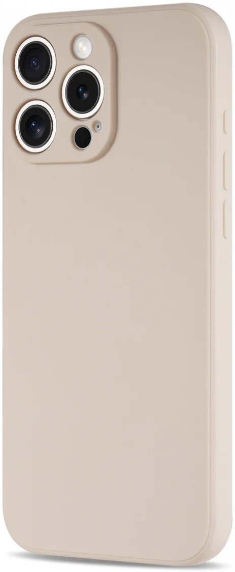 Apple iPhone 16 Pro Hoesje met Camera Bescherming Dun TPU Back Cover Beige afbeelding 5