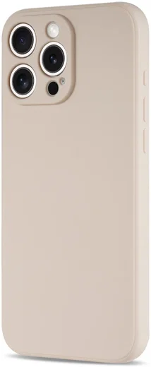 Apple iPhone 16 Pro Hoesje met Camera Bescherming Dun TPU Back Cover Beige afbeelding 5