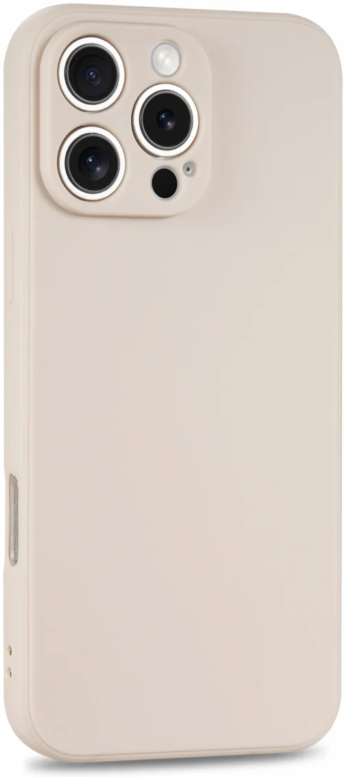Apple iPhone 16 Pro Max Hoesje met Camera Bescherming Dun TPU Back Cover Beige afbeelding 8
