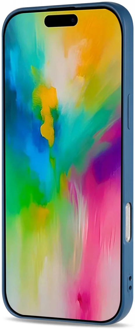Apple iPhone 16 Pro Max Hoesje met Camera Bescherming Dun TPU Back Cover Blauw afbeelding 3