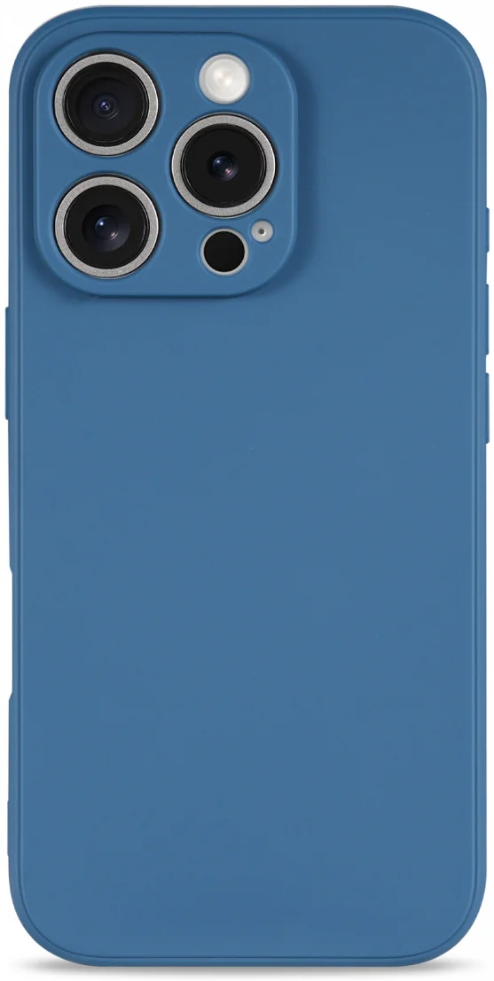 Apple iPhone 16 Pro Max Hoesje met Camera Bescherming Dun TPU Back Cover Blauw afbeelding 6