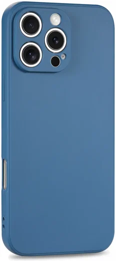 Apple iPhone 16 Pro Max Hoesje met Camera Bescherming Dun TPU Back Cover Blauw afbeelding 8