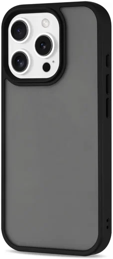 Apple iPhone 16 Pro Hoesje Back Cover Matte Zwart afbeelding 2
