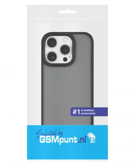 Apple iPhone 16 Pro Hoesje Back Cover Matte Zwart afbeelding 9
