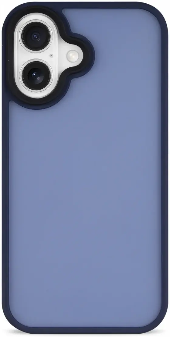 Apple iPhone 16 Pro Hoesje Back Cover Matte Blauw afbeelding 8