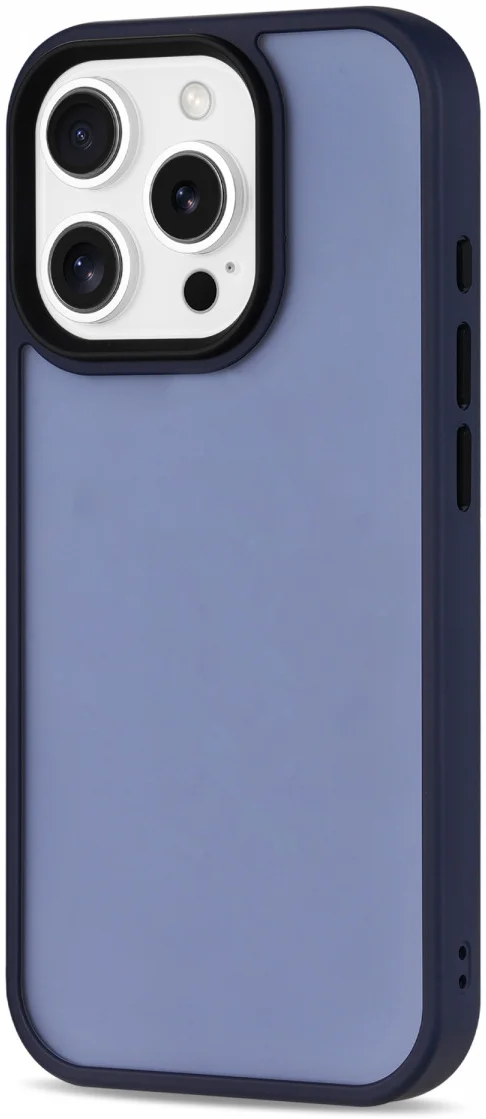 Apple iPhone 16 Pro Max Hoesje Back Cover Matte Blauw afbeelding 2