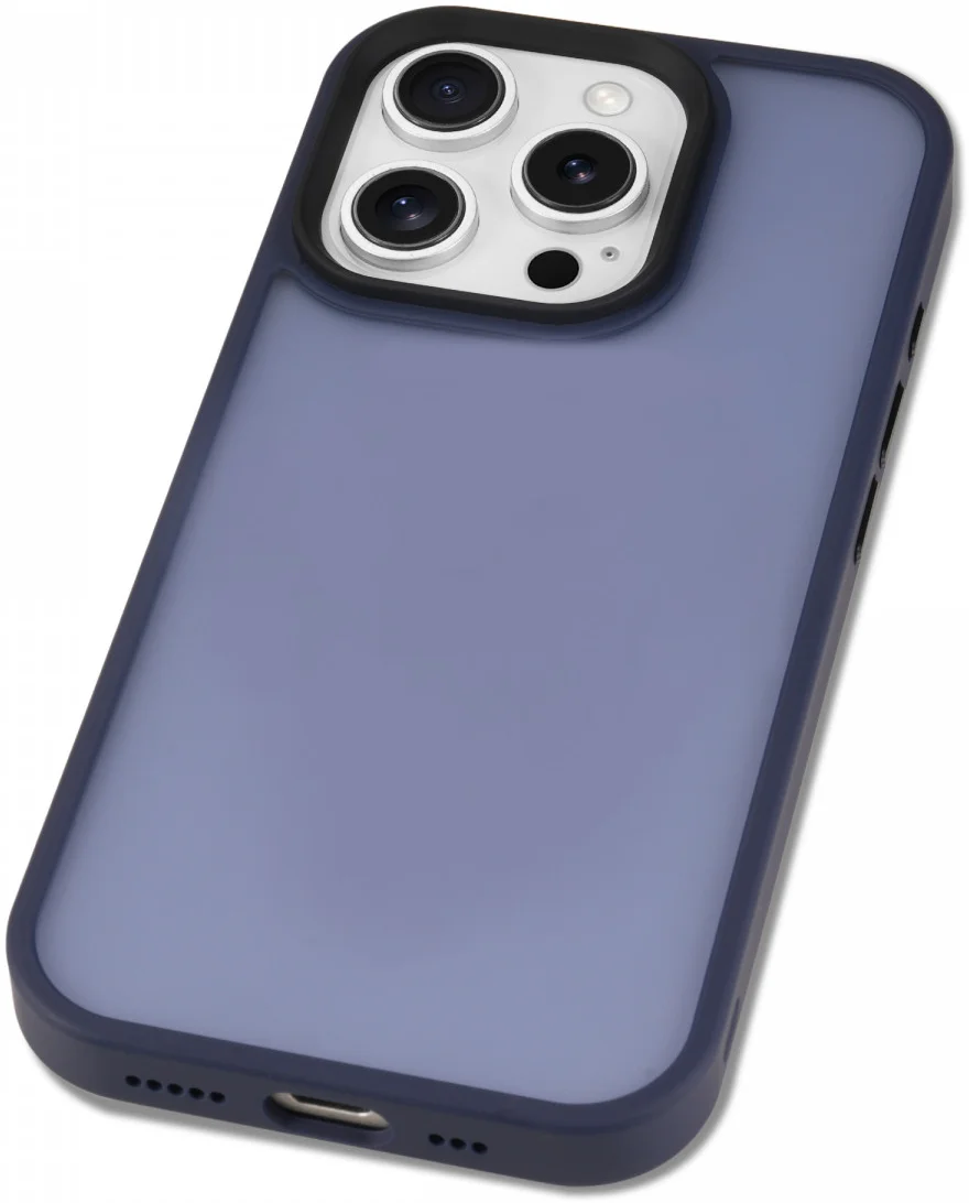 Apple iPhone 16 Pro Max Hoesje Back Cover Matte Blauw afbeelding 6