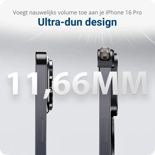 Apple iPhone 16 Pro Hoesje Metal Corner Frame Case MagSafe Zwart afbeelding 3