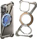 Apple iPhone 16 Pro Max Hoesje Metal Corner Frame Case MagSafe Titanium afbeelding 1