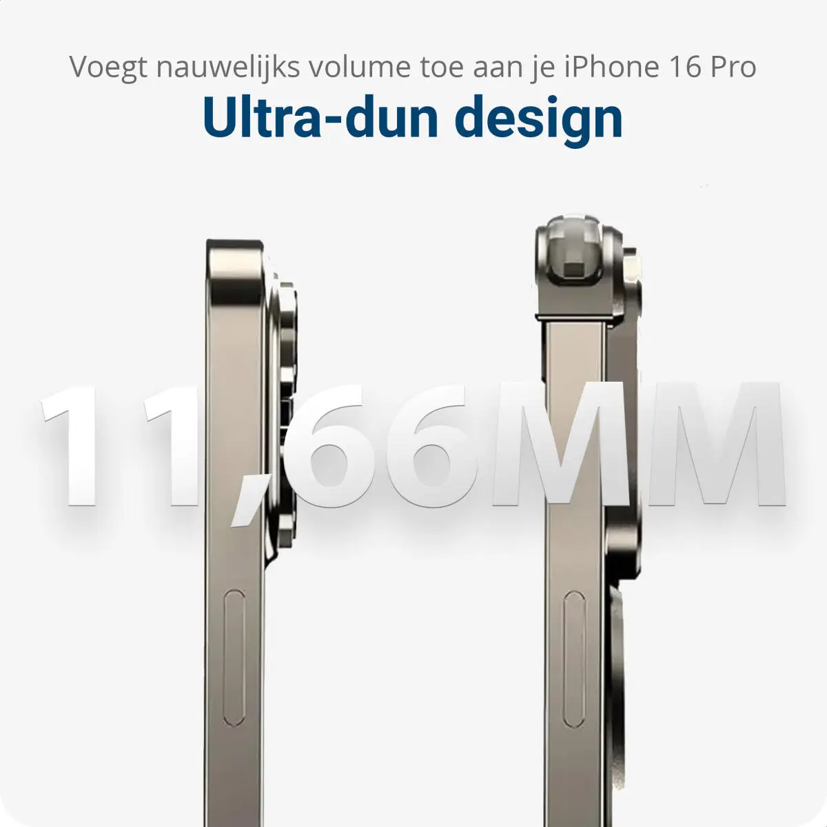 Apple iPhone 16 Pro Max Hoesje Metal Corner Frame Case MagSafe Titanium afbeelding 3