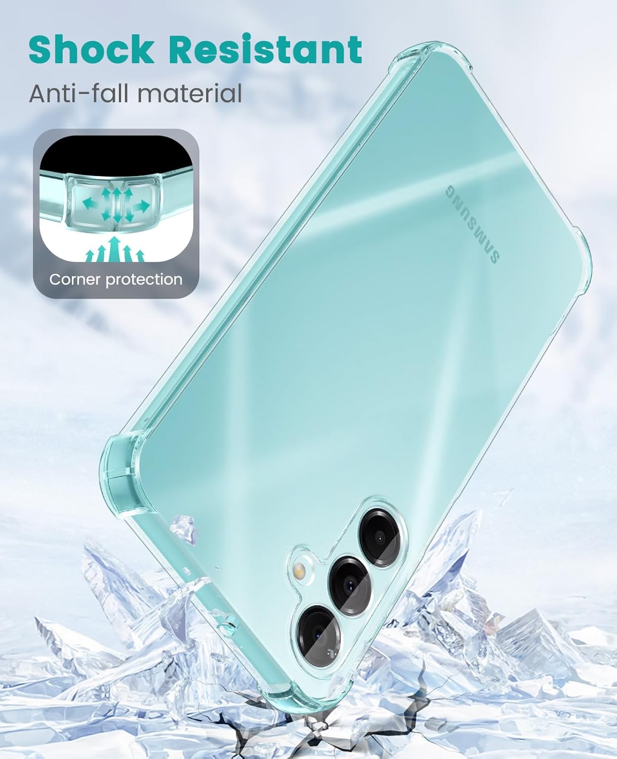 Samsung Galaxy A16 Hoesje Schokbestendig en Dun TPU Back Cover Transparant afbeelding 8