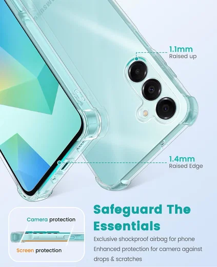 Samsung Galaxy A16 Hoesje Schokbestendig en Dun TPU Back Cover Transparant afbeelding 7