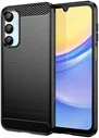 Samsung Galaxy A16 Hoesje Geborsteld TPU Flexibele Back Cover Zwart