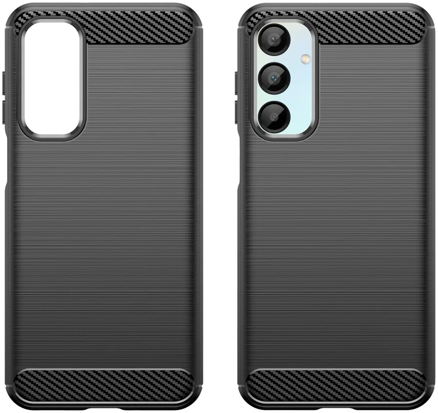 Samsung Galaxy A16 Hoesje Geborsteld TPU Flexibele Back Cover Zwart afbeelding 7