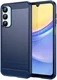 Samsung Galaxy A16 Hoesje Geborsteld TPU Flexibele Back Cover Blauw