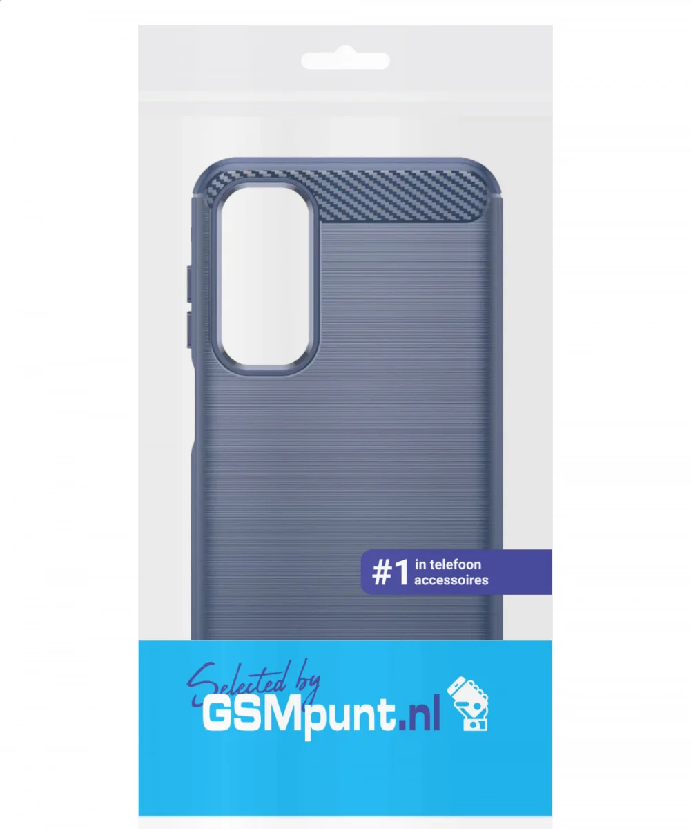 Samsung Galaxy A16 Hoesje Geborsteld TPU Flexibele Back Cover Blauw afbeelding 9