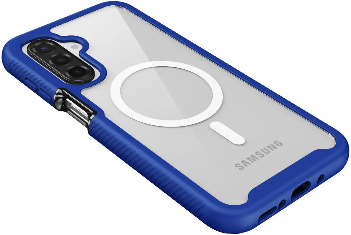 Samsung Galaxy A16 Hoesje Full Protect 360° Cover met MagSafe Blauw afbeelding 9