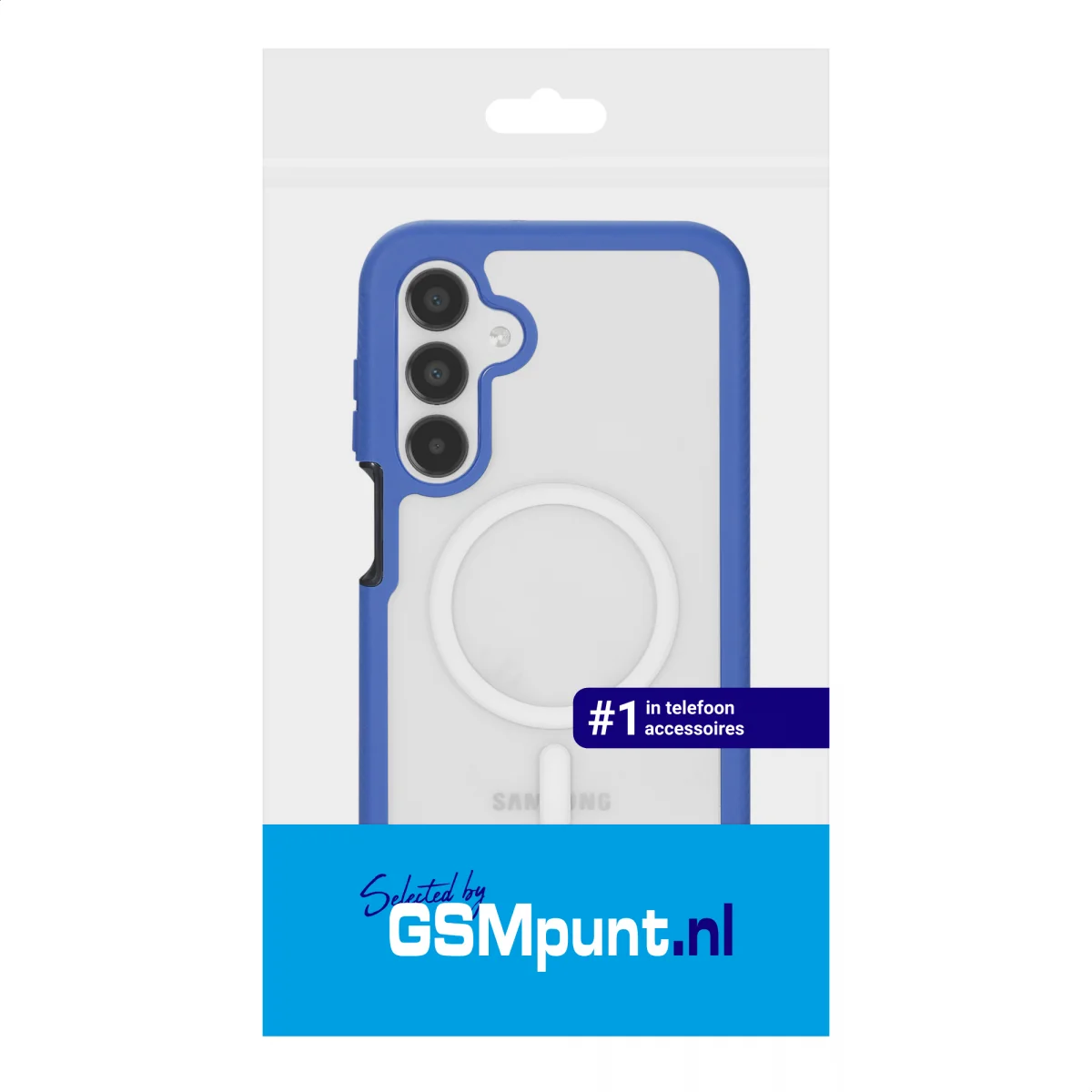 Samsung Galaxy A16 Hoesje Full Protect 360° Cover met MagSafe Blauw afbeelding 10