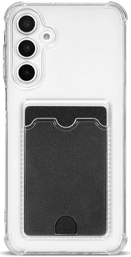 Samsung Galaxy A16 Hoesje Dun TPU met Pasjeshouder Back Cover Transparant afbeelding 8
