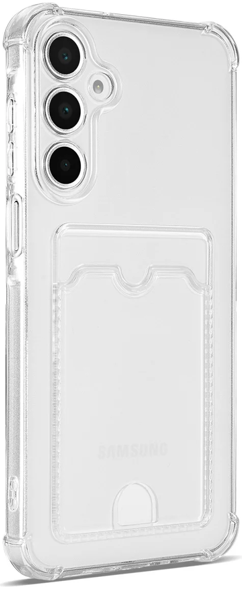 Samsung Galaxy A16 Hoesje Dun TPU met Pasjeshouder Back Cover Transparant afbeelding 10