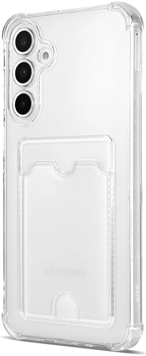 Samsung Galaxy A16 Hoesje Dun TPU met Pasjeshouder Back Cover Transparant afbeelding 11