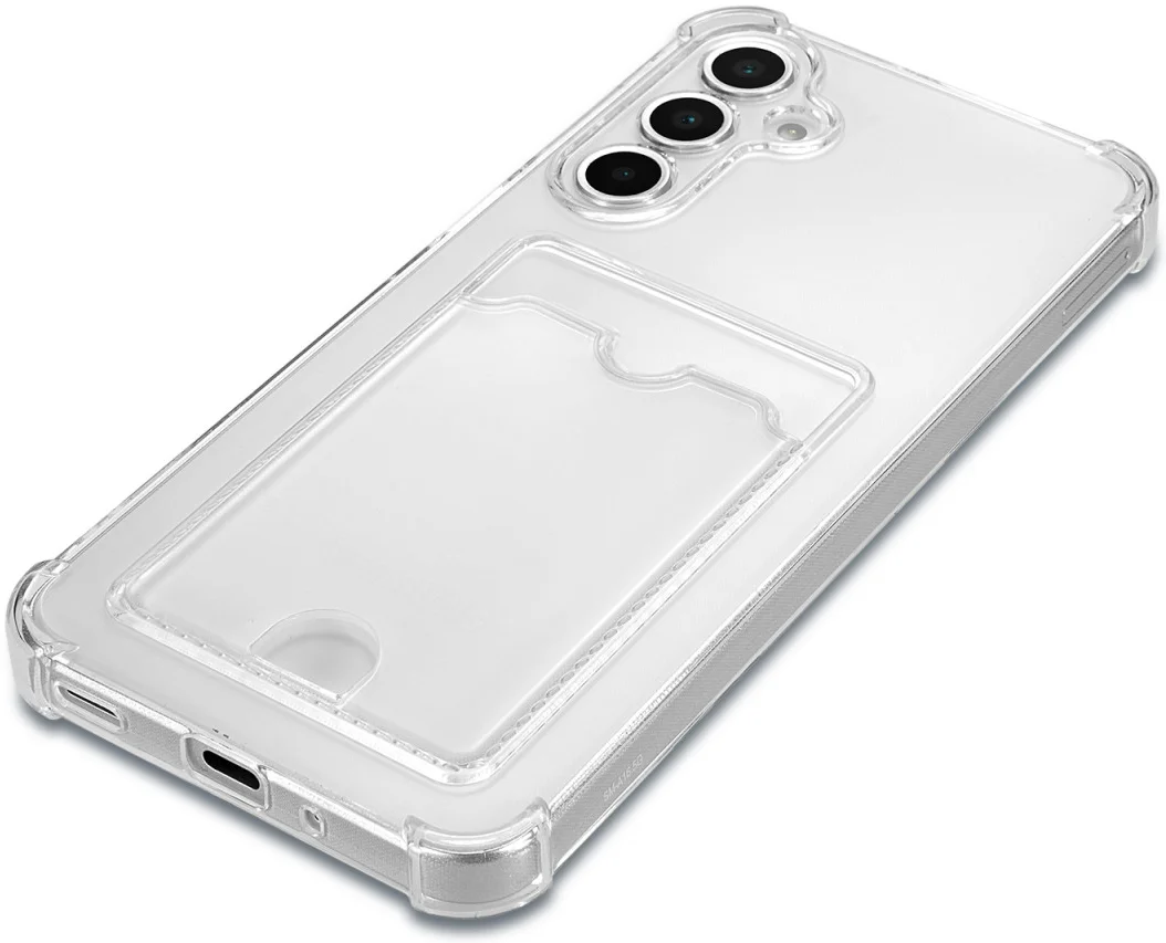 Samsung Galaxy A16 Hoesje Dun TPU met Pasjeshouder Back Cover Transparant afbeelding 13
