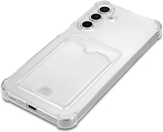 Samsung Galaxy A16 Hoesje Dun TPU met Pasjeshouder Back Cover Transparant afbeelding 13