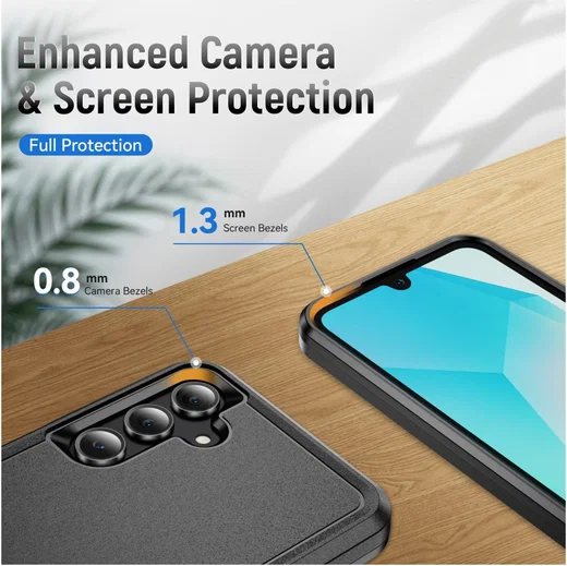 Samsung Galaxy A16 Hoesje Schokbestendige Hardcase Back Cover Zwart afbeelding 8