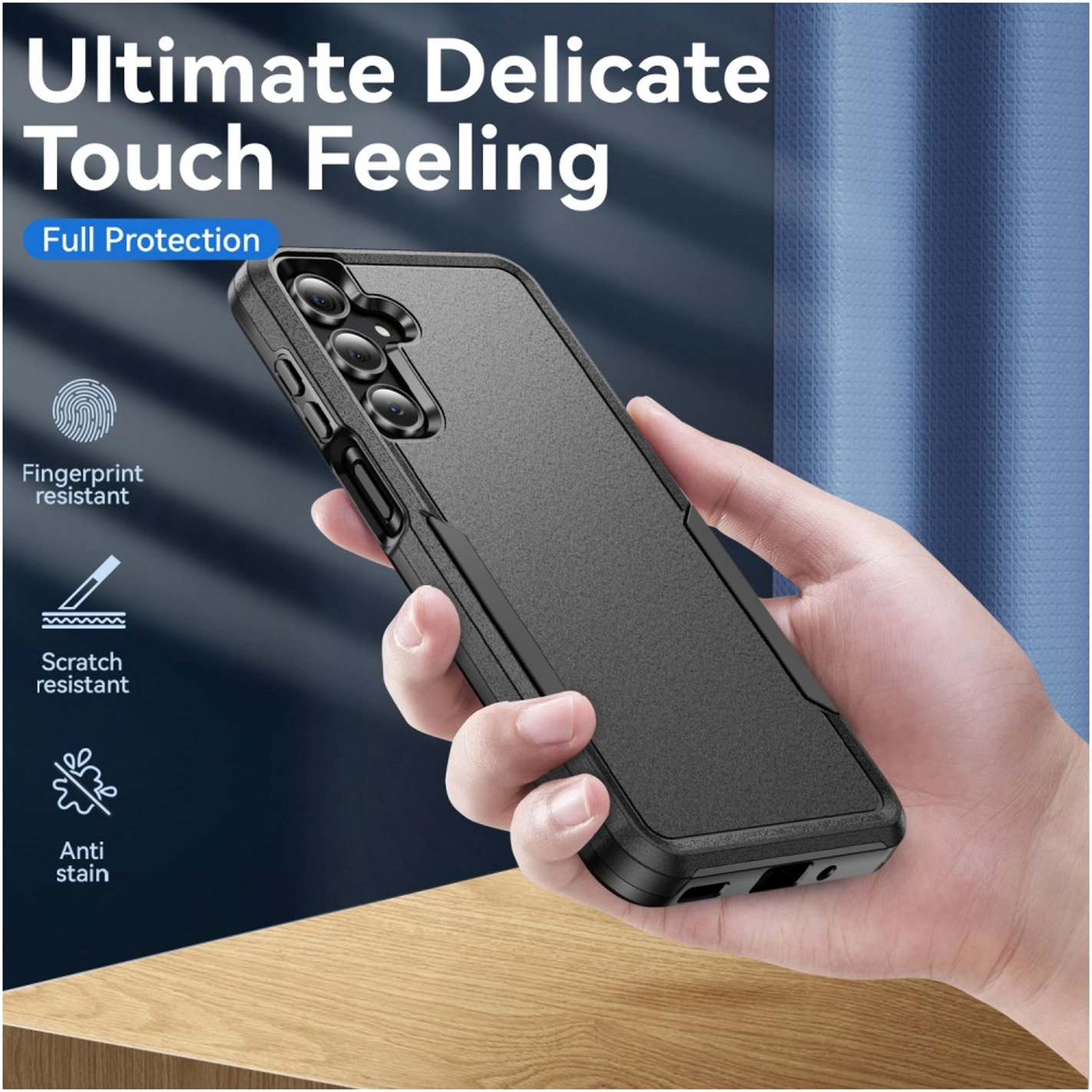 Samsung Galaxy A16 Hoesje Schokbestendige Hardcase Back Cover Zwart afbeelding 5