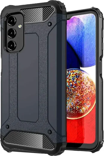 Samsung Galaxy A16 Hoesje Shock Proof Hybride Back Cover Blauw afbeelding 1