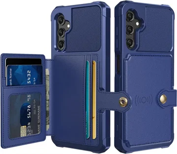 Samsung Galaxy A16 Hoesje 3-in-1 Pasjes Portemonnee Back Cover Blauw