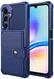 Samsung Galaxy A16 TPU Back Cover met Kunstleren Wallet Blauw afbeelding 2