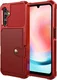 Samsung Galaxy A16 Hoesje 3-in-1 Pasjes Portemonnee Back Cover Rood afbeelding 3
