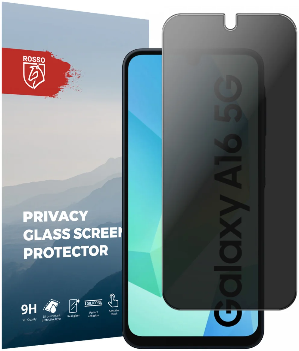 Rosso Samsung Galaxy A16 9H Tempered Glass Screen Protector Privacy afbeelding 1