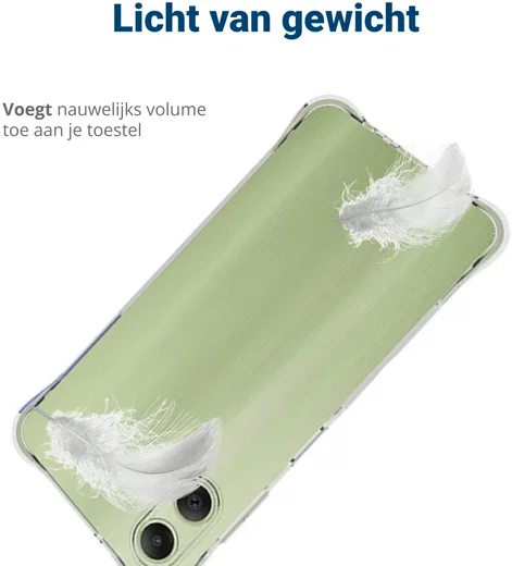 Samsung Galaxy A06 Hoesje Schokbestendig en Dun TPU Back Cover Transparant afbeelding 5