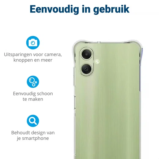 Samsung Galaxy A06 Hoesje Schokbestendig en Dun TPU Back Cover Transparant afbeelding 6