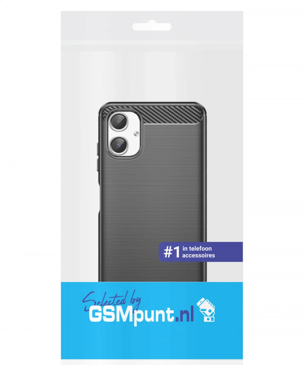 Samsung Galaxy A06 Hoesje Geborsteld TPU Flexibele Back Cover Zwart afbeelding 9