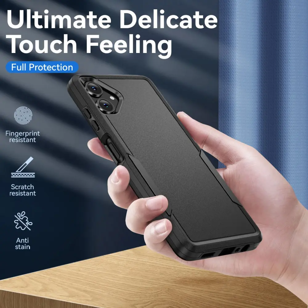 Samsung Galaxy A06 Hoesje Schokbestendige Hardcase Back Cover Zwart afbeelding 5