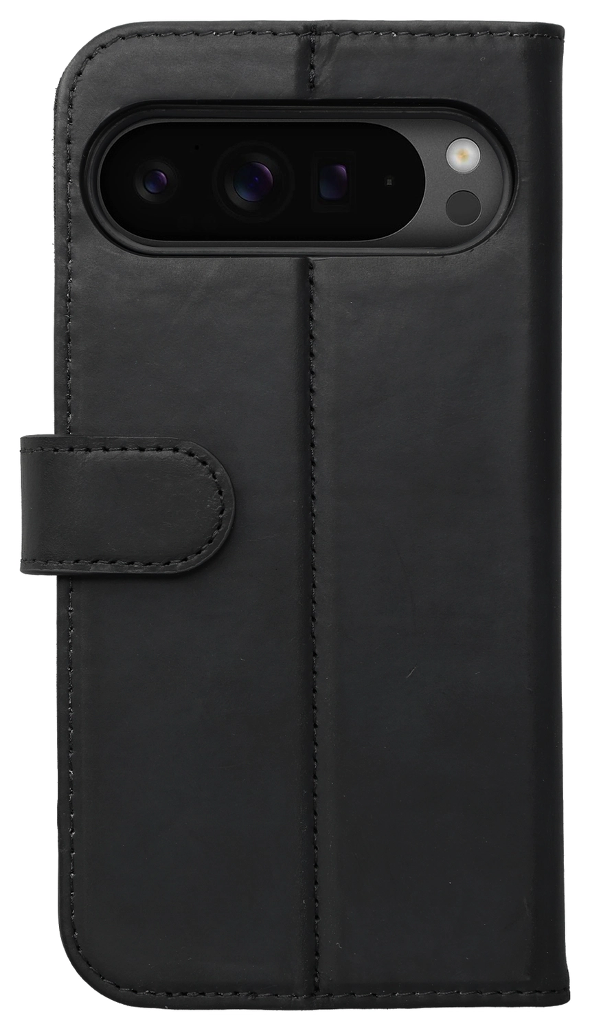 Rosso Elite Google Pixel 9 Pro XL Hoesje MagSafe Book Case Echt Leer Zwart afbeelding 8