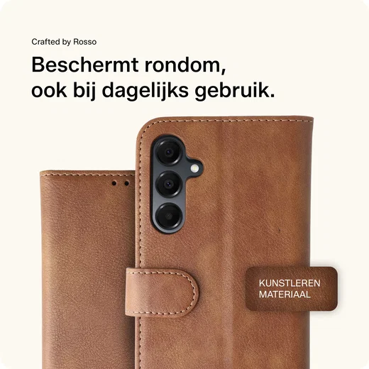 Rosso Element Samsung Galaxy A16 Hoesje Book Case Wallet Bruin afbeelding 4