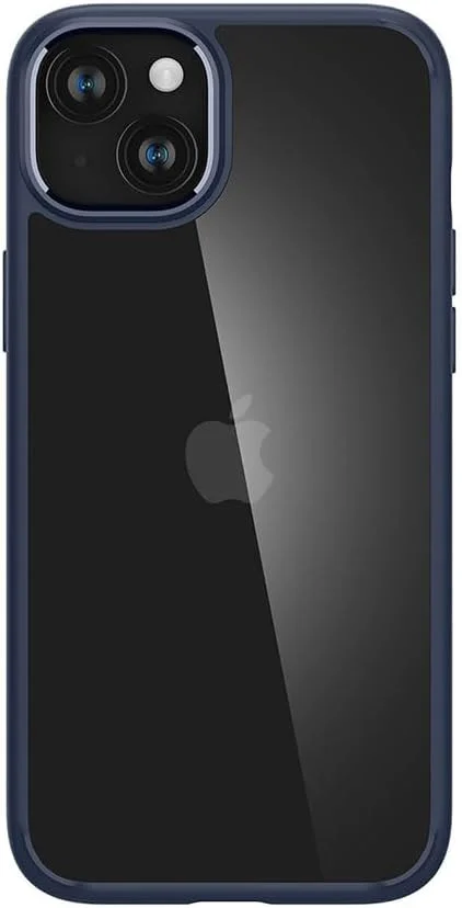 Spigen Crystal Hybrid Apple iPhone 15 Plus Hoesje Back Cover Transparant Blauw afbeelding 4