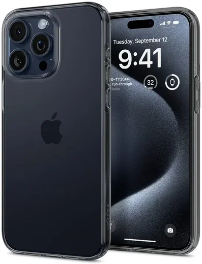 Spigen Crystal Flex Apple iPhone 15 Pro Max Hoesje Back Cover Space Crystal afbeelding 2