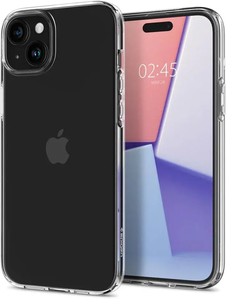 Spigen Crystal Flex Apple iPhone 15 Plus Hoesje Back Cover Transparant afbeelding 1
