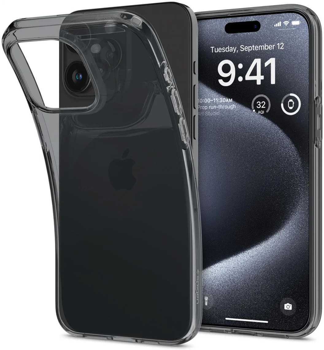 Spigen Crystal Flex Apple iPhone 15 Pro Hoesje Back Cover Space Crystal afbeelding 1