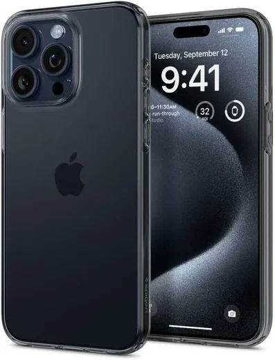 Spigen Crystal Flex Apple iPhone 15 Pro Hoesje Back Cover Space Crystal afbeelding 2